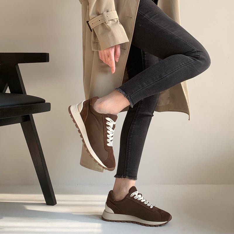 Damen Sportliche Komfort-Sneakers mit atmungsaktiver Oberflächenstruktur EB