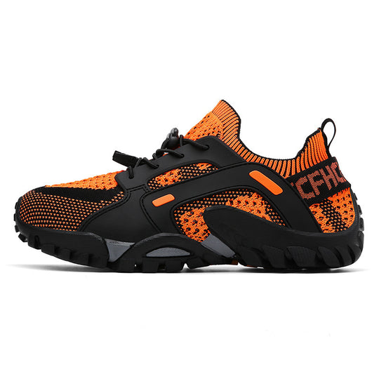 Damen Sportliche Freizeit-Sneaker mit atmungsaktivem Netzmaterial und rutschfester Sohle EB