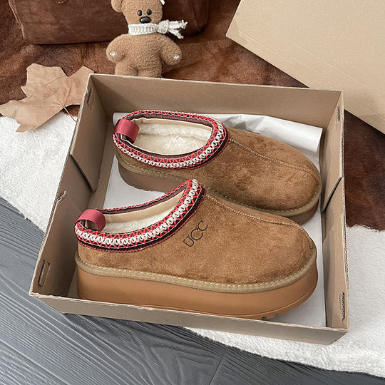 Damen Komfortable Clogs mit modischem Rand und rutschfester Sohle EB