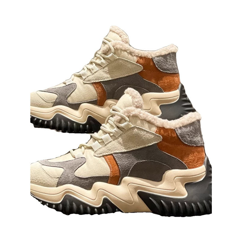 Damen Sportliche Winter Sneaker mit kuscheligem Innenfutter und stabiler Laufsohle EB