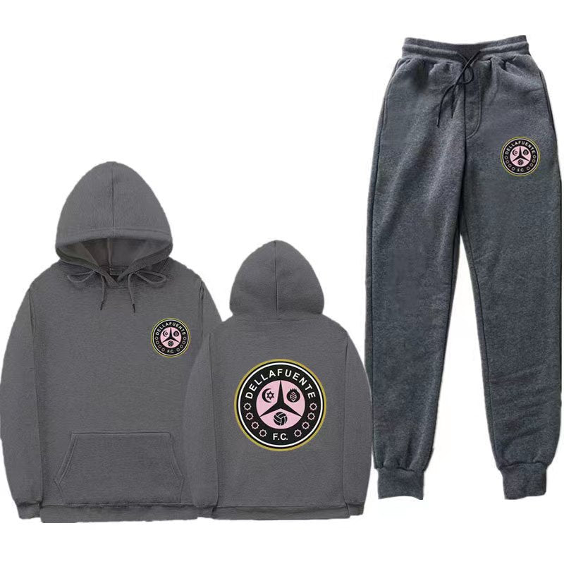 Damen Set aus Kapuzenpullover und Jogginghose mit einzigartigem Druck EB
