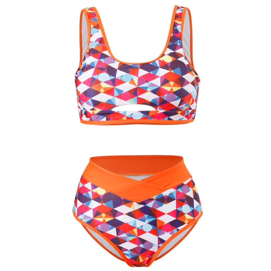 Damen Sportliches Bikini-Set mit geometrischem Muster EB