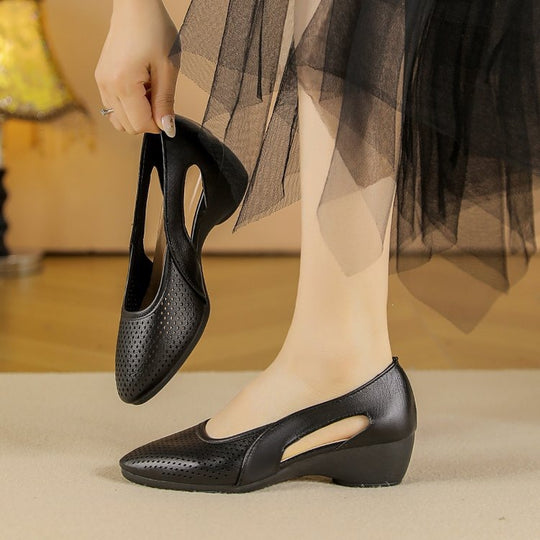 Damen komfortable und elegante Ballerinas mit atmungsaktivem Obermaterial EB