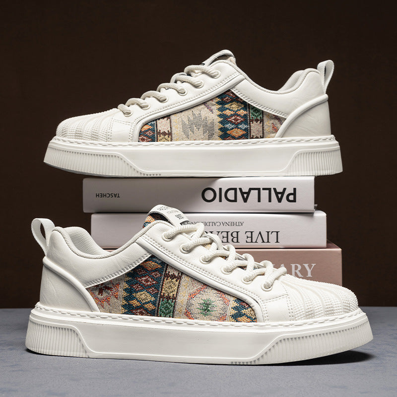 Damen Stylische Sneakers mit einzigartigem Ethno-Muster EB