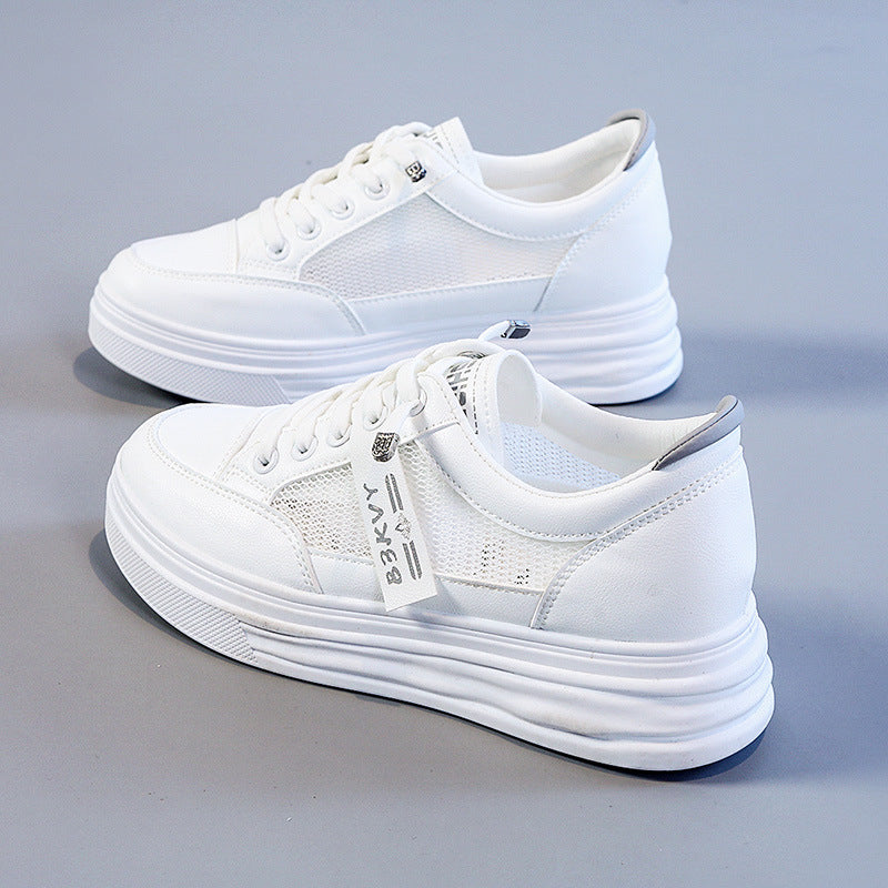 Damen sportliche Sneaker aus atmungsaktivem Material mit bequemer Dämpfung EB