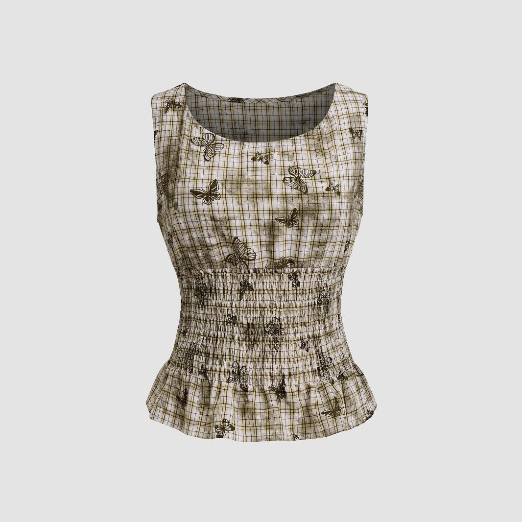 Damen schmeichelhafte Bluse mit floralen Musterungen EB