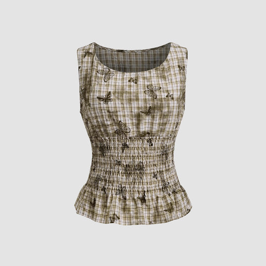 Damen schmeichelhafte Bluse mit floralen Musterungen EB