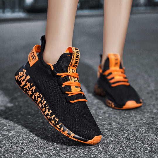 Damen Sportliche Leichtgewicht Sneakers mit rutschfester Laufsohle und atmungsaktivem Design EB