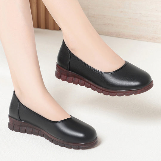 Damen Komfortable Slip-On Ballerinas mit rutschfester Sohle und ergonomischem Fußbett EB