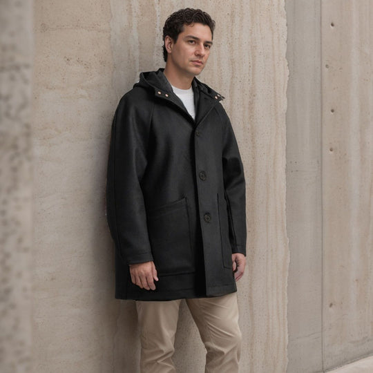 Herren praktische und elegante Softshell-Jacke mit Kapuze EB