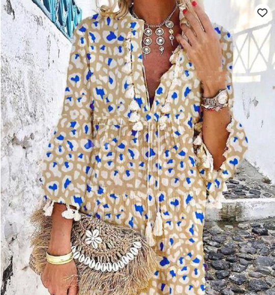 Damen Hippie-inspiriertes Kleid EB