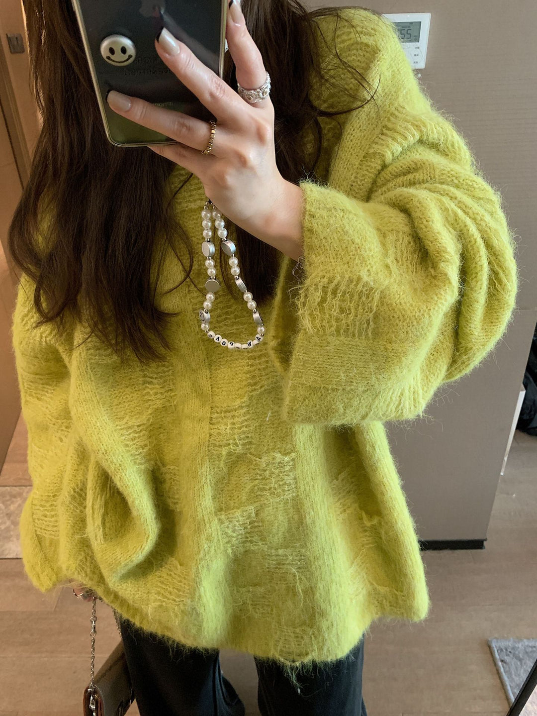Damen Oversized Strickpullover im lässigen Pullover-Stil EB