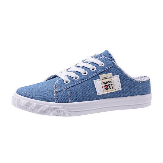 Damen Slip-On Sneakers im lässigen Denim-Look mit bequemer Innensohle EB
