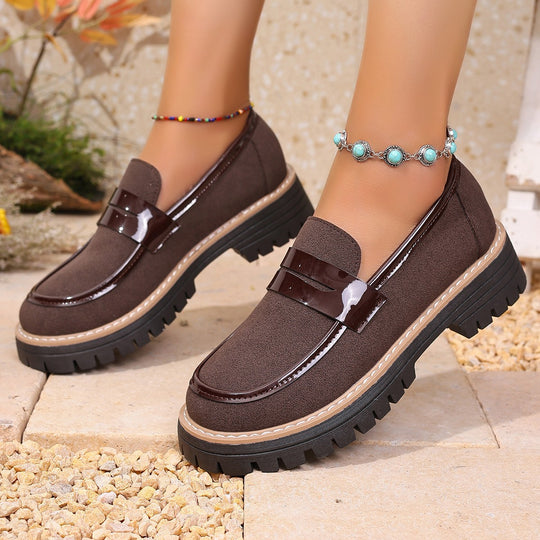 Damen Mokassin-Schuhe mit rutschfester Sohle und praktischem Riemen EB