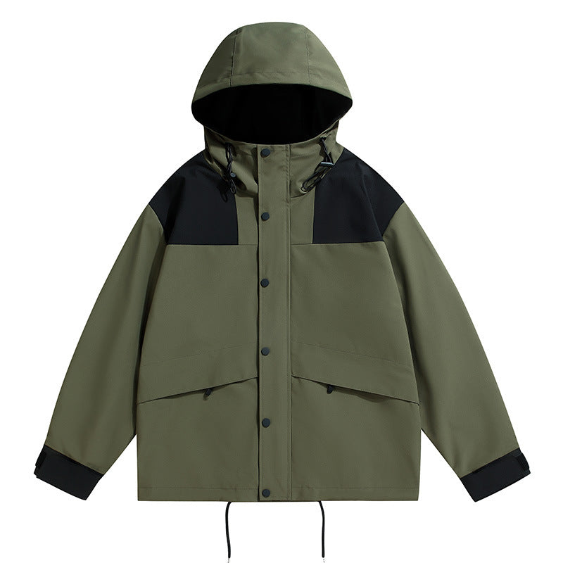 Herren technische Outdoor-Jacke mit wetterfester Kapuze und feuchtigkeitsregulierendem Material EB