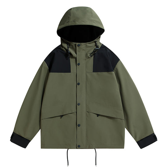 Herren technische Outdoor-Jacke mit wetterfester Kapuze und feuchtigkeitsregulierendem Material EB