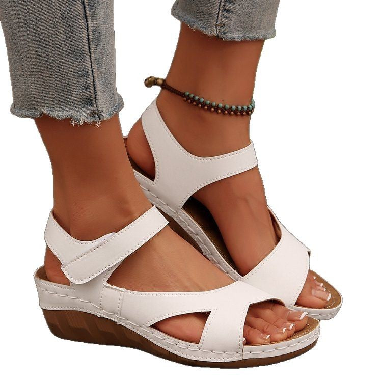 Damen Komfortable Riemchensandalen mit anatomisch geformtem Fußbett EB