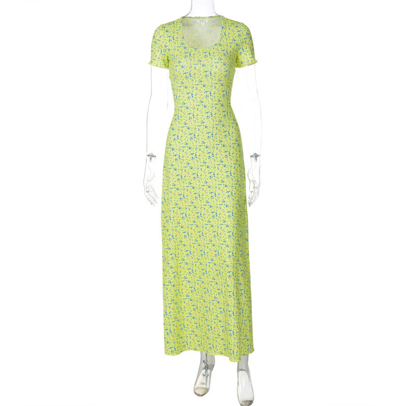 Damen Maxikleid mit floralem Muster EB