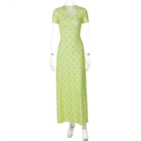 Damen Maxikleid mit floralem Muster EB
