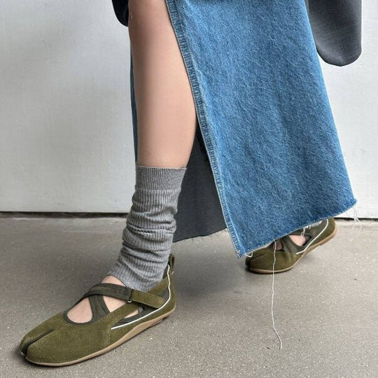 Damen Sportliche Ballerinas mit flexiblem Riemchen und atmungsaktivem Obermaterial EB
