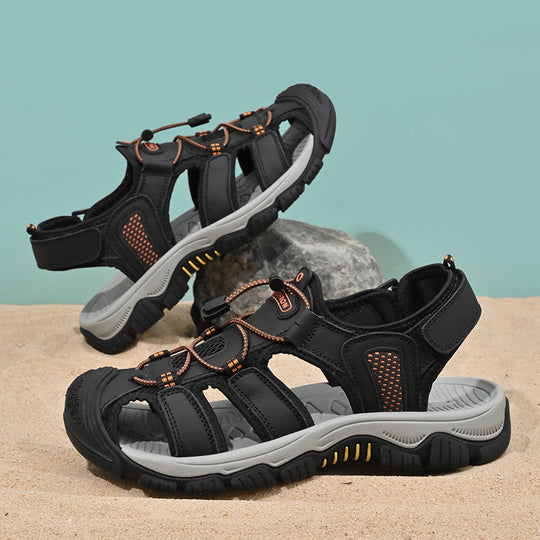 Damen Sportliche Outdoor-Sandalen mit schnellschnürbarem System und stabiler Sohle EB