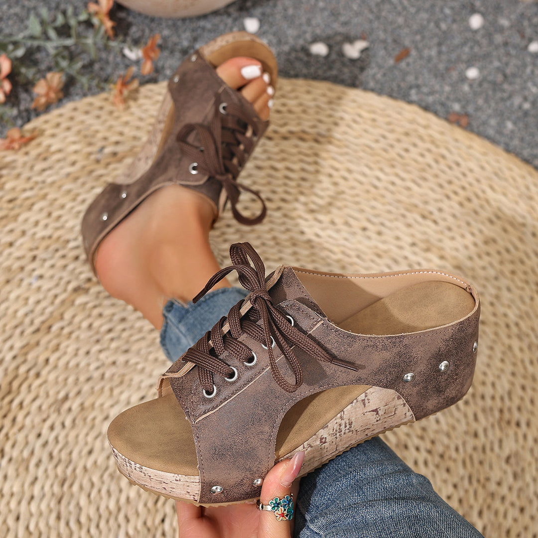 Damen Plateau Sandalen EB