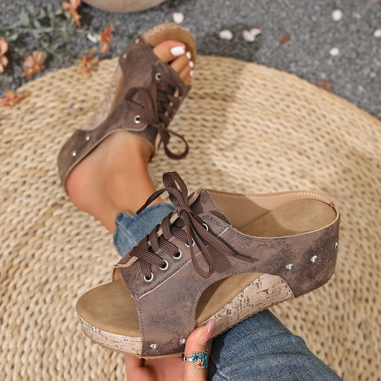 Damen Plateau Sandalen EB