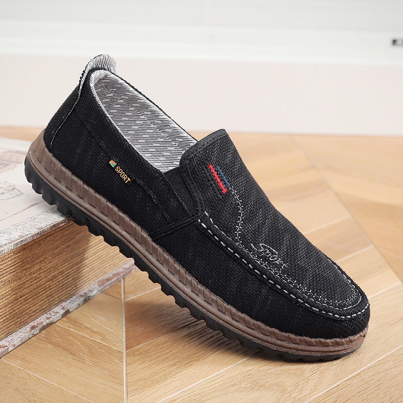 Damen bequeme Mokassins mit elastischem Einstieg und modischem Design EB