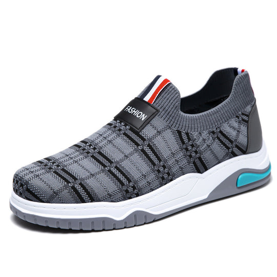 Damen Modische Slip-On Freizeitschuhe mit rutschfester Sohle und atmungsaktivem Obermaterial EB
