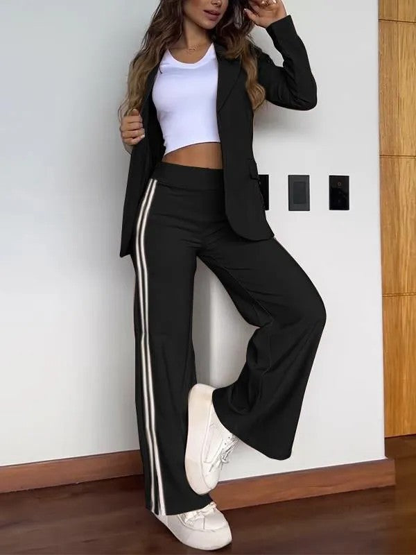 Damen Sportliches Blazer- und Hosen-Set EB