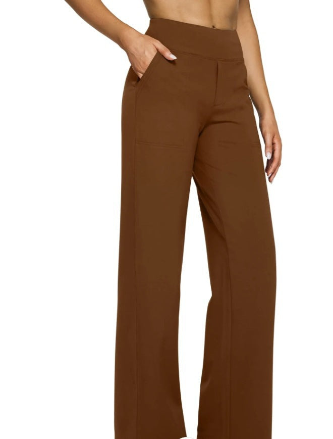 Damen Weitgeschnittene Lounge-Hose mit elastischem Bund EB