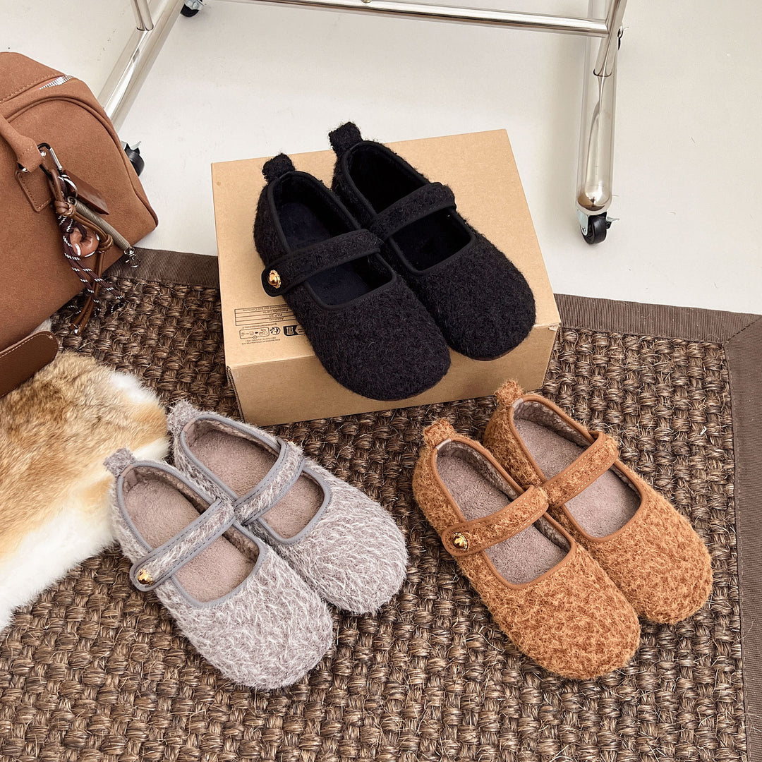 Damen Hausschuhe mit weichem Futter und verstellbarem Riemen EB