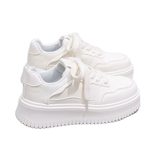 Damen Sportliche Sneakers mit dicker Laufsohle und atmungsaktiver Fütterung EB