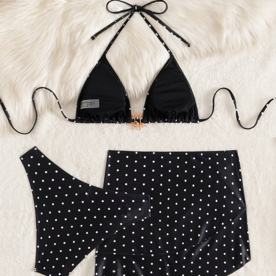 Damen Bikini mit elegantem Punktemuster EB
