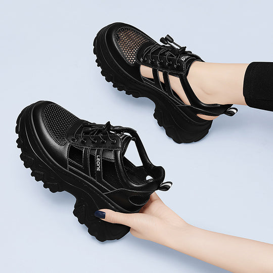 Damen trendige Plateau-Sneaker EB