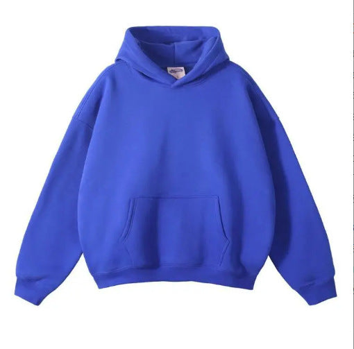 Unisex nan oversized Kapuzenpullover mit Kängurutasche und gerippten Bündchen EB