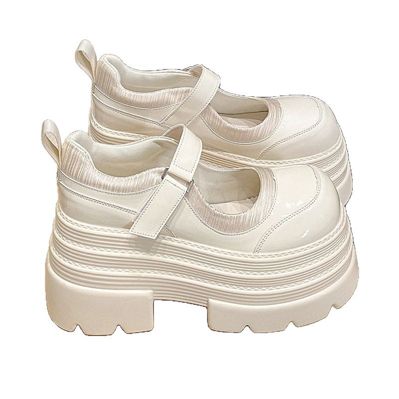 Damen modische Plateau-Schuhe mit praktischem Riemenverschluss EB
