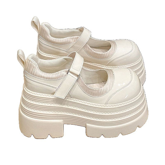 Damen modische Plateau-Schuhe mit praktischem Riemenverschluss EB