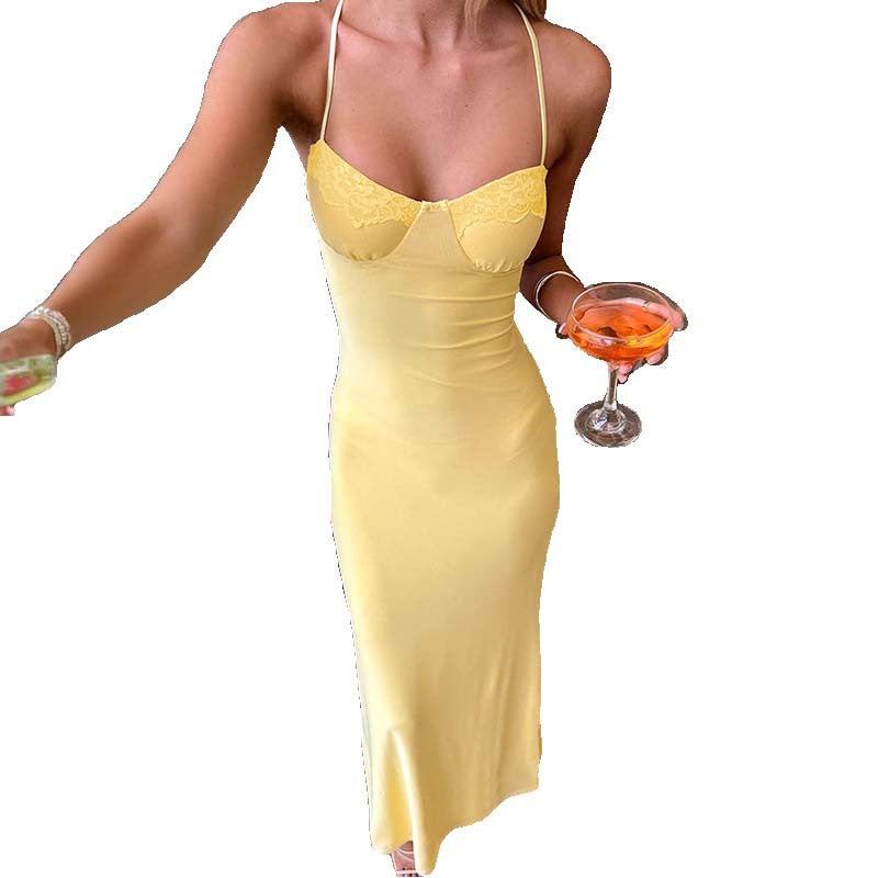 Damen figurbetontes Maxikleid mit schickem Herzausschnitt und Raffungen EB