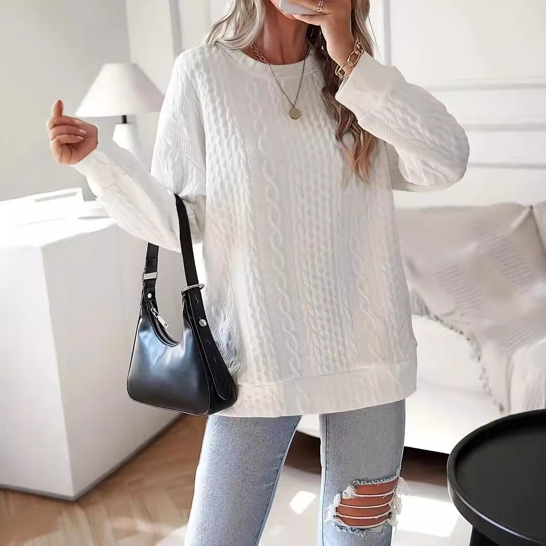 Damen Statement-Strickpullover mit strukturiertem Design EB