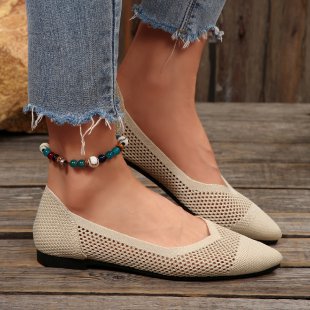 Damen Ballerinas mit luftiger Netzstrukturoberfläche EB
