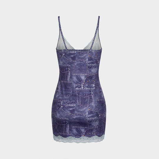 Damen Crop-Top und Minirock Set EB
