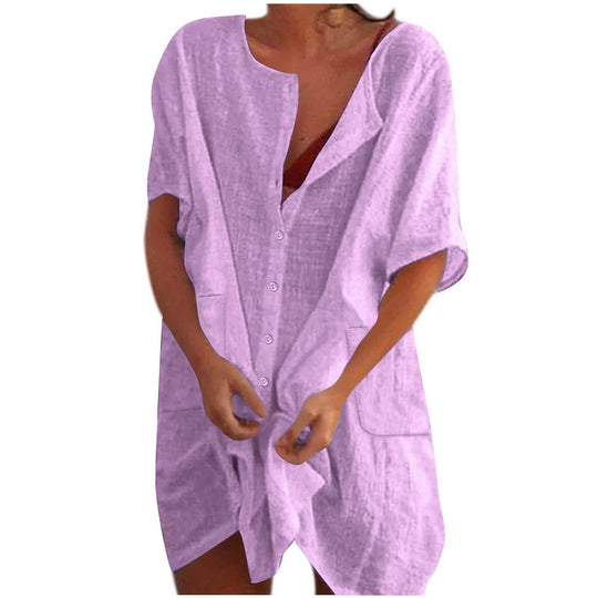 Damen lässiges Strandkleid EB