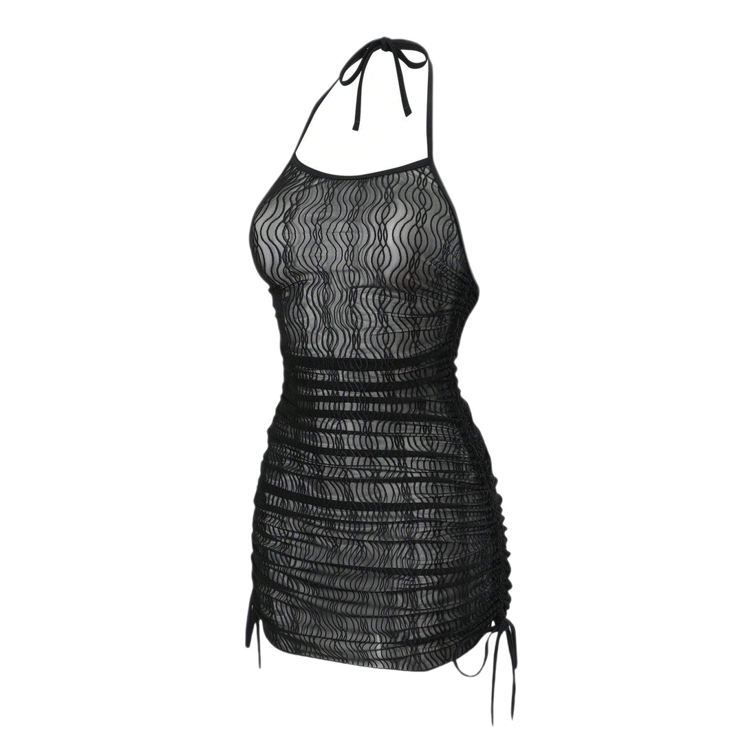 Damen Strandkleid mit eleganter Wellenstruktur EB
