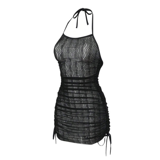 Damen Strandkleid mit eleganter Wellenstruktur EB