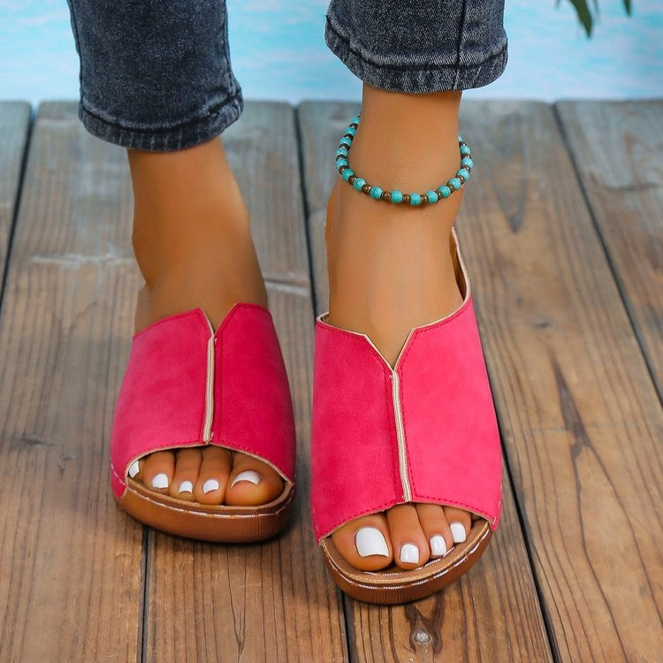 Damen Komfortable Slip-On Sandalen EB