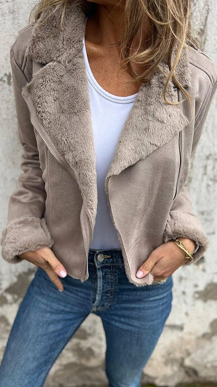 Damen Kunstfell jacke EB