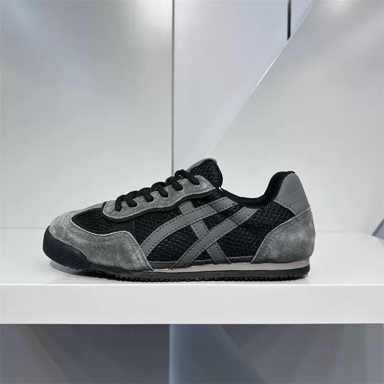 Damen modische und atmungsaktive Sneaker mit hochwertigem Wildleder und Mesh von EB