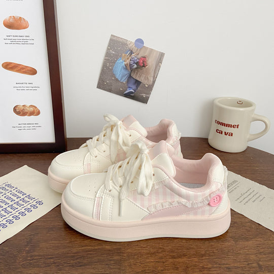 Damen Sneakers mit kariertem Design und komfortabler Dämpfung EB