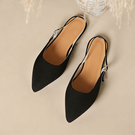 Damen Elegante Slingback-Pumps mit modischem Ketten-Detail EB